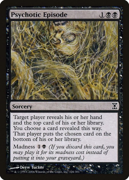 Psychotic Episode - Time Spiral Magic: The Gathering trading card