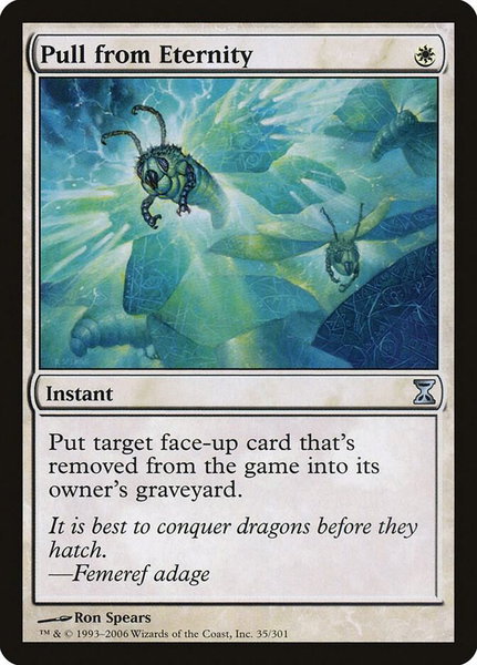 Pull from Eternity trading card from Time Spiral Pull from Eternity - Time Spiral Magic: The Gathering trading card