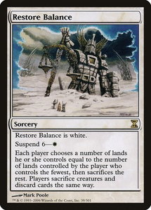 Restore Balance - Time Spiral (TSP) #38 - Rare Magic: The Gathering Trading Card