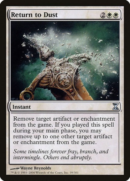 Return to Dust - Time Spiral Magic: The Gathering trading card