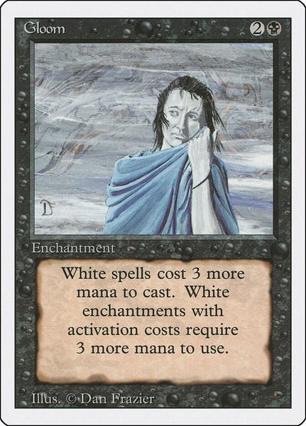 Gloom - Revised Edition Magic: The Gathering trading card