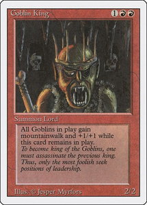 Goblin King - Revised Edition (3ED) #null - Rare Magic: The Gathering Trading Card