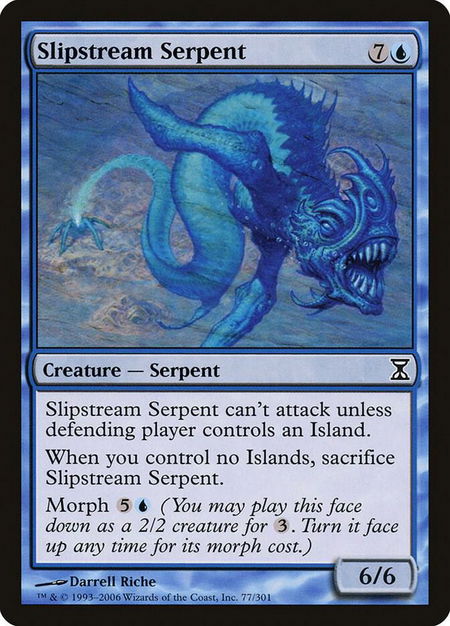 Slipstream Serpent - Time Spiral Magic: The Gathering trading card