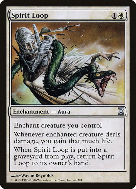 Spirit Loop trading card from Time Spiral Spirit Loop - Time Spiral Magic: The Gathering trading card