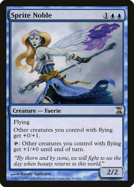 Sprite Noble - Time Spiral Magic: The Gathering trading card