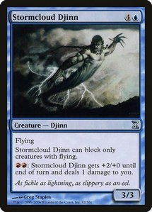 Stormcloud Djinn - Time Spiral (TSP) #82 - Uncommon Magic: The Gathering Trading Card
