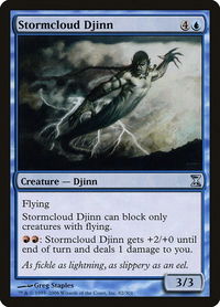 Stormcloud Djinn - Time Spiral (TSP) #82 - Uncommon Magic: The Gathering Trading Card