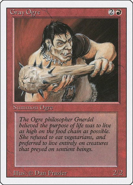 Gray Ogre - Revised Edition Magic: The Gathering trading card