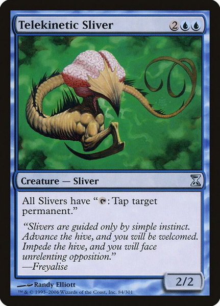 Telekinetic Sliver - Time Spiral Magic: The Gathering trading card