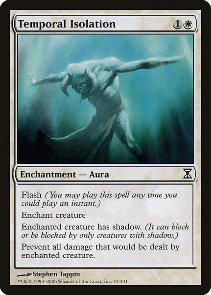 Temporal Isolation trading card from Time Spiral Temporal Isolation - Time Spiral Magic: The Gathering trading card