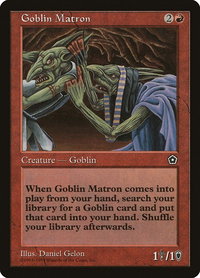 Goblin Matron - Portal Second Age (P02) #100 - Uncommon Magic: The Gathering Trading Card