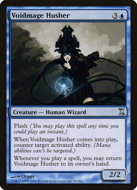 Voidmage Husher - Time Spiral Magic: The Gathering trading card