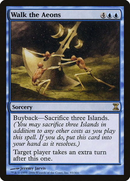 Walk the Aeons trading card from Time Spiral Walk the Aeons - Time Spiral Magic: The Gathering trading card