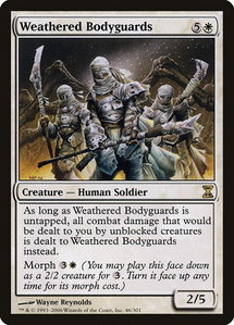 Weathered Bodyguards - Time Spiral (TSP) #46 - Rare Magic: The Gathering Trading Card