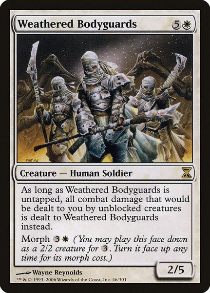 Weathered Bodyguards - Time Spiral Magic: The Gathering trading card