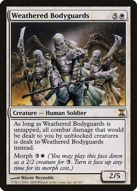 Weathered Bodyguards - Time Spiral Magic: The Gathering trading card