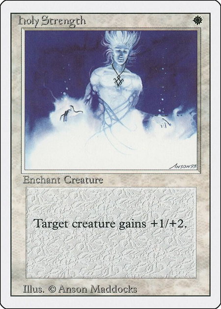 Holy Strength - Revised Edition Magic: The Gathering trading card