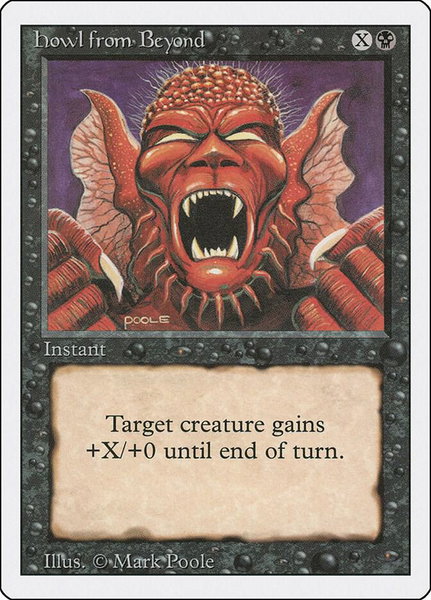 Howl from Beyond - Revised Edition Magic: The Gathering trading card