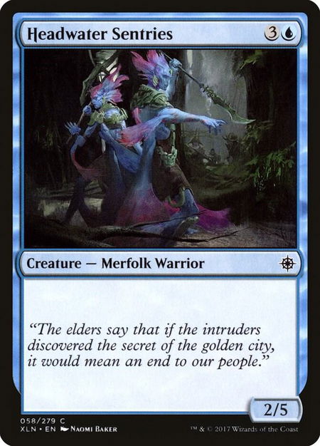 Headwater Sentries - Ixalan Magic: The Gathering trading card