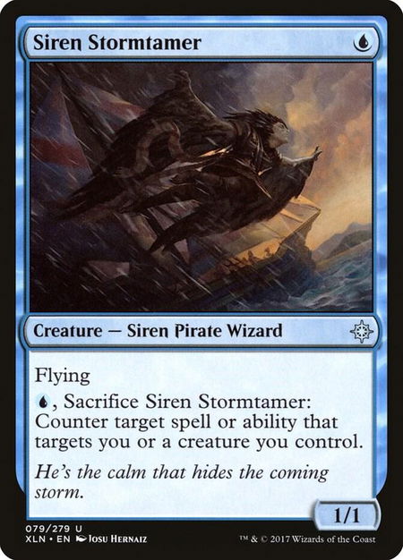 Siren Stormtamer - Ixalan Magic: The Gathering trading card