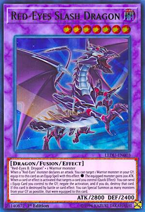 Red-Eyes Slash Dragon - Legendary Duelists YuGiOh trading card