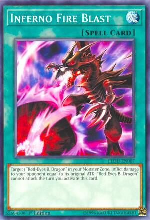 Inferno Fire Blast trading card from Legendary Duelists Inferno Fire Blast - Legendary Duelists YuGiOh trading card
