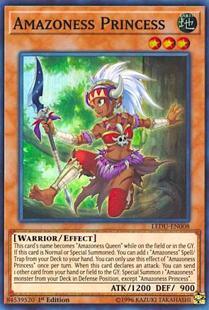 Amazoness Princess - Legendary Duelists YuGiOh trading card