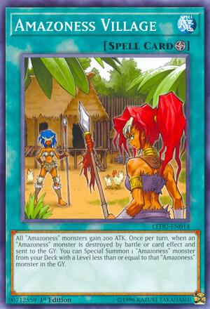 Amazoness Village trading card from Legendary Duelists Amazoness Village - Legendary Duelists YuGiOh trading card