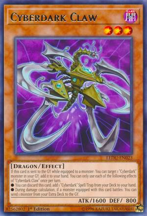 Cyberdark Claw trading card from Legendary Duelists Cyberdark Claw - Legendary Duelists YuGiOh trading card