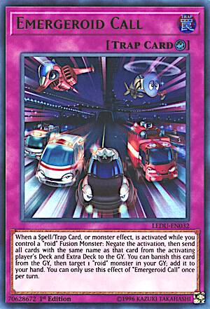 Emergeroid Call trading card from Legendary Duelists Emergeroid Call - Legendary Duelists YuGiOh trading card