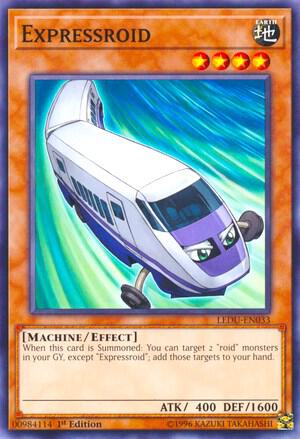 Expressroid trading card from Legendary Duelists Expressroid - Legendary Duelists YuGiOh trading card