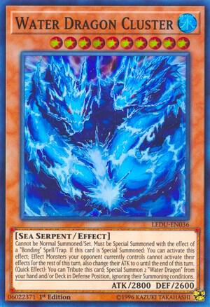 Water Dragon Cluster trading card from Legendary Duelists Water Dragon Cluster - Legendary Duelists YuGiOh trading card