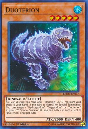 Duoterion trading card from Legendary Duelists Duoterion - Legendary Duelists YuGiOh trading card