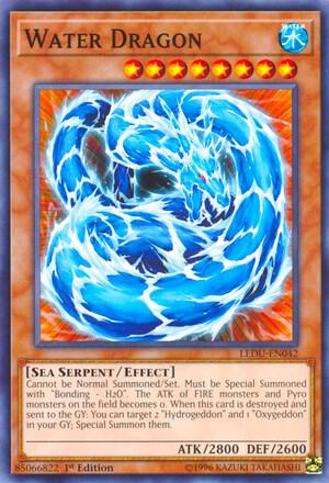 Water Dragon trading card from Legendary Duelists Water Dragon - Legendary Duelists YuGiOh trading card
