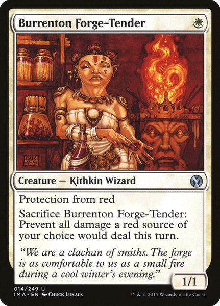 Burrenton Forge-Tender trading card from Iconic Masters Burrenton Forge-Tender - Iconic Masters Magic: The Gathering trading card