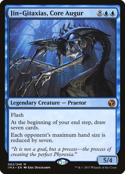 Jin-Gitaxias, Core Augur trading card from Iconic Masters Jin-Gitaxias, Core Augur - Iconic Masters Magic: The Gathering trading card