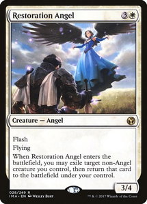 Restoration Angel - Iconic Masters (IMA) #28 - Rare Magic: The Gathering Trading Card