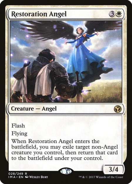 Restoration Angel - Iconic Masters Magic: The Gathering trading card
