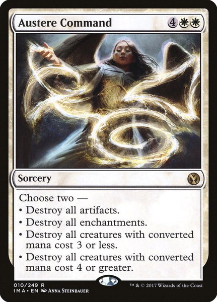 Austere Command trading card from Iconic Masters Austere Command - Iconic Masters Magic: The Gathering trading card