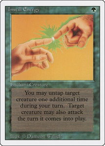 Instill Energy - Revised Edition (3ED) #null - Uncommon Magic: The Gathering Trading Card