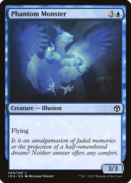 Phantom Monster trading card from Iconic Masters Phantom Monster - Iconic Masters Magic: The Gathering trading card