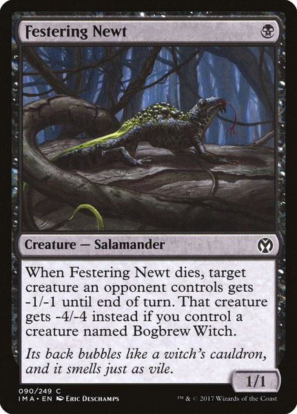 Festering Newt trading card from Iconic Masters Festering Newt - Iconic Masters Magic: The Gathering trading card