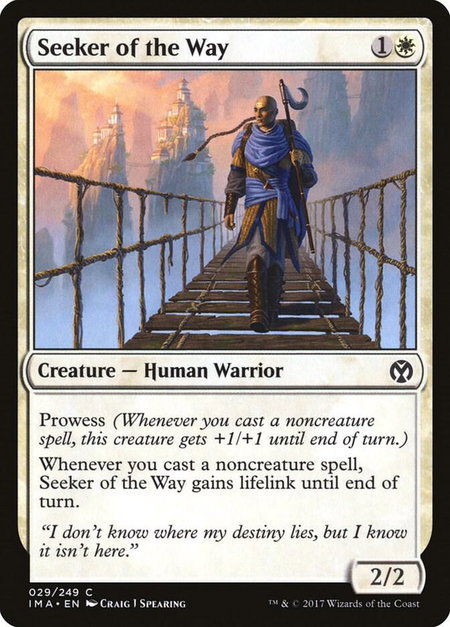 Seeker of the Way - Iconic Masters Magic: The Gathering trading card