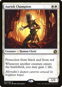 Auriok Champion - Iconic Masters (IMA) #9 - Rare Magic: The Gathering Trading Card