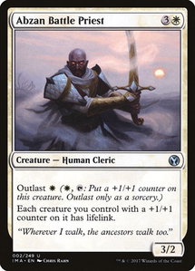 Abzan Battle Priest - Iconic Masters (IMA) #2 - Uncommon Magic: The Gathering Trading Card