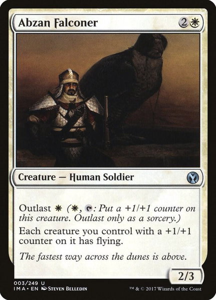 Abzan Falconer trading card from Iconic Masters Abzan Falconer - Iconic Masters Magic: The Gathering trading card