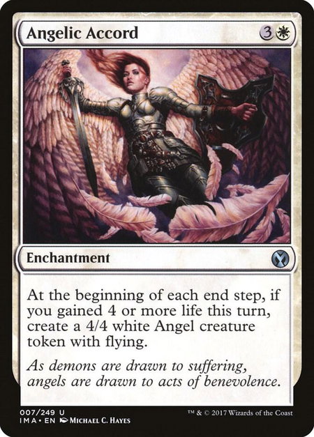 Angelic Accord - Iconic Masters Magic: The Gathering trading card
