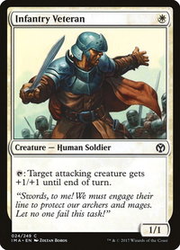 Infantry Veteran - Iconic Masters (IMA) #24 - Common Magic: The Gathering Trading Card