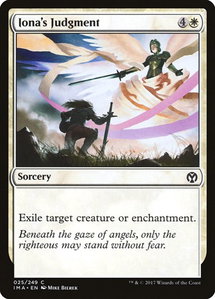 Iona's Judgment - Iconic Masters (IMA) #25 - Common Magic: The Gathering Trading Card