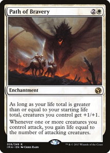 Path of Bravery - Iconic Masters (IMA) #26 - Rare Magic: The Gathering Trading Card